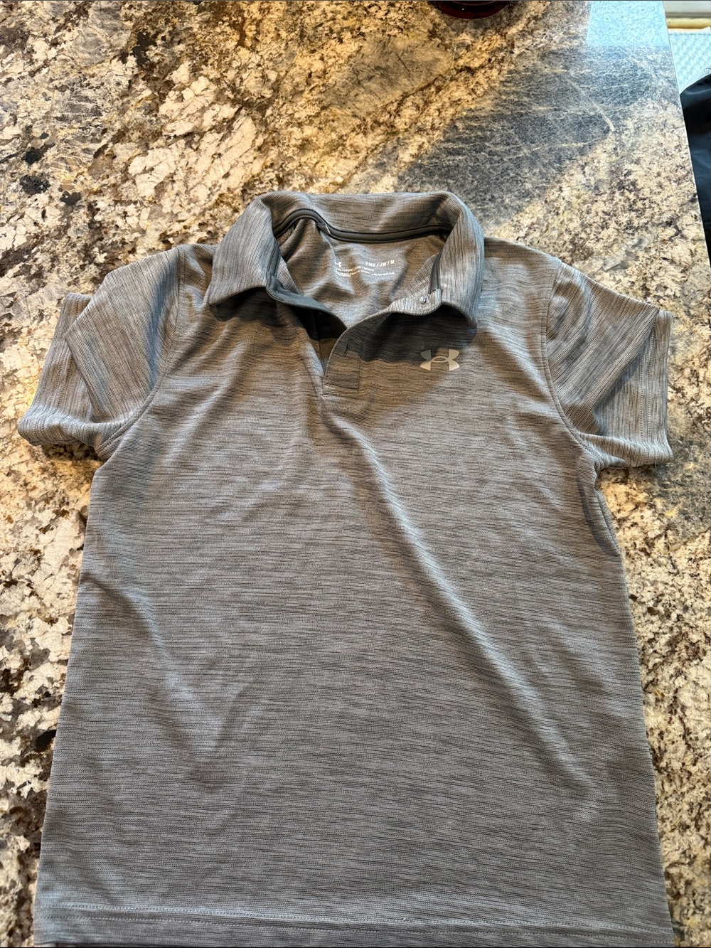 Under Armour Heather Gray Polo Shirt